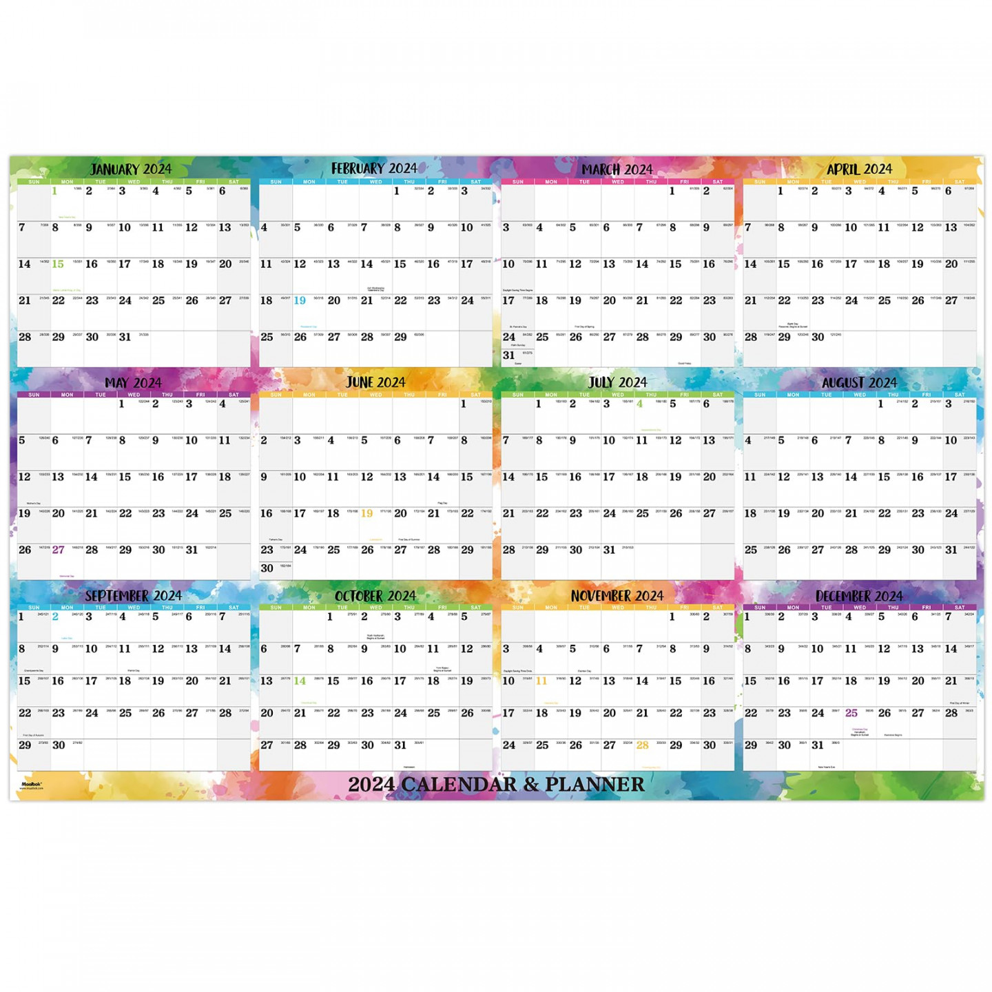 yearly wall calendar wall calendar from january december x open yearly calendar with holidays thick 0