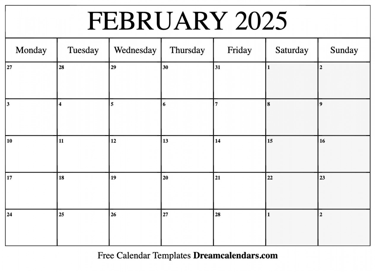 february calendar free printable with holidays and observances 0