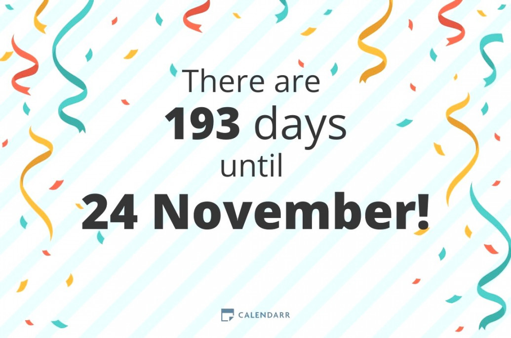How many days until  November - Calendarr
