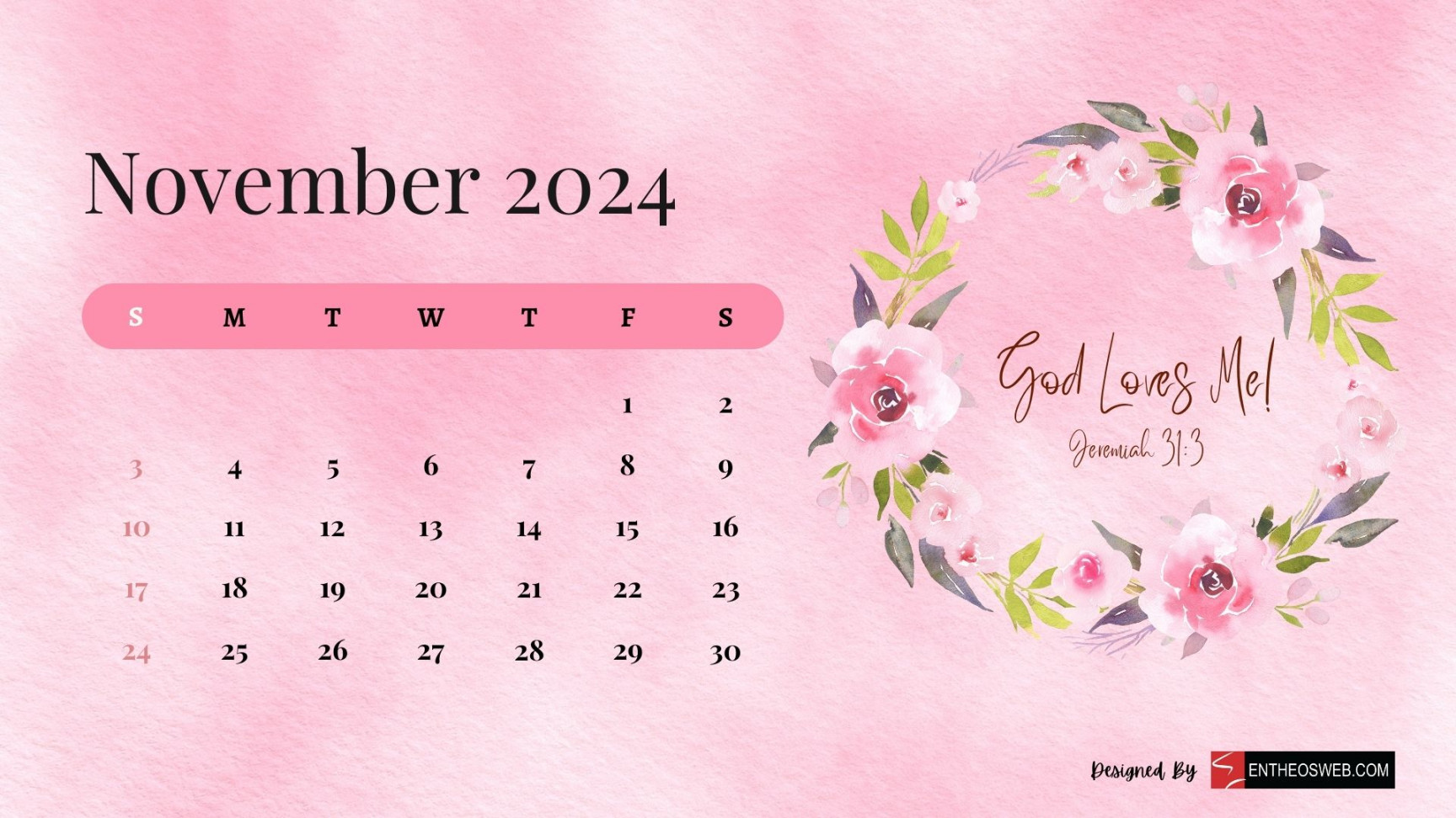 November  Calendar Desktop Wallpaper Backgrounds  EntheosWeb