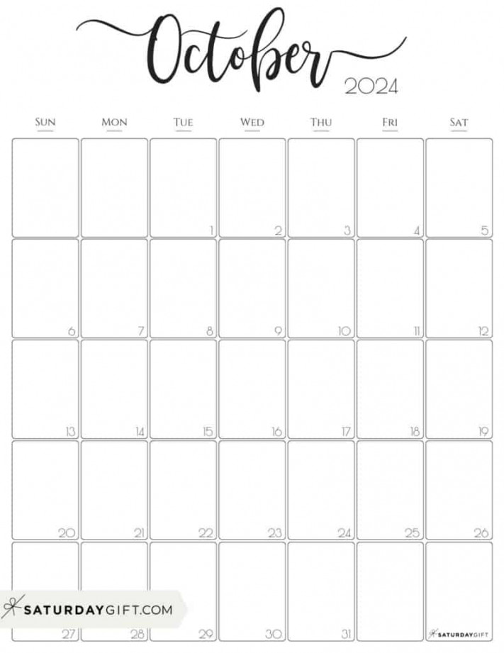 october calendar cute amp free printables saturdaygift