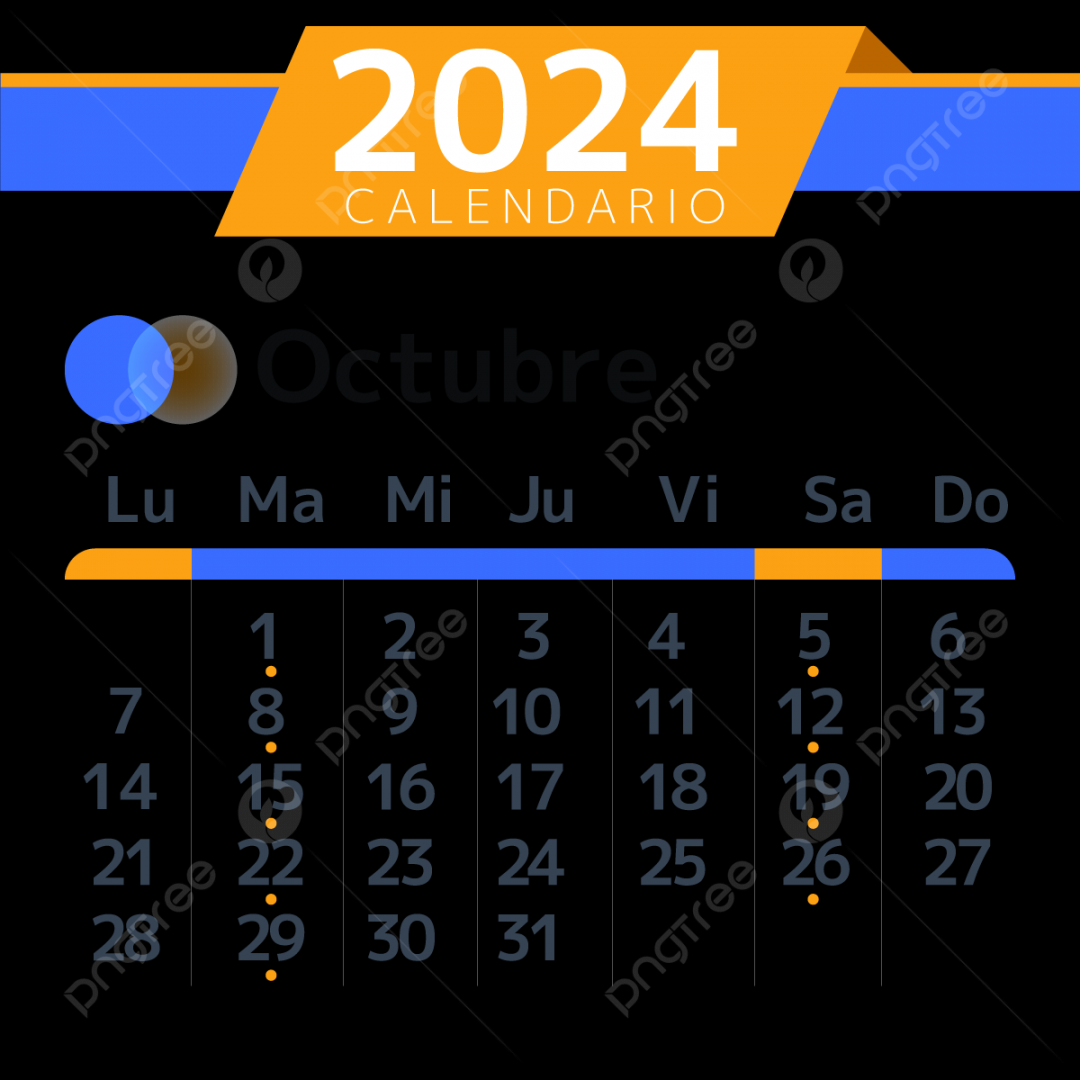 Spanish Calendar Geometric October, Two Thousand And Twenty