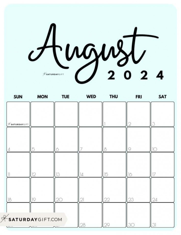 august calendar cute amp free printables saturdaygift