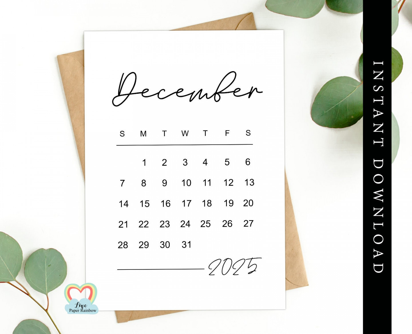 December  Calendar Printable Baby Due Date December