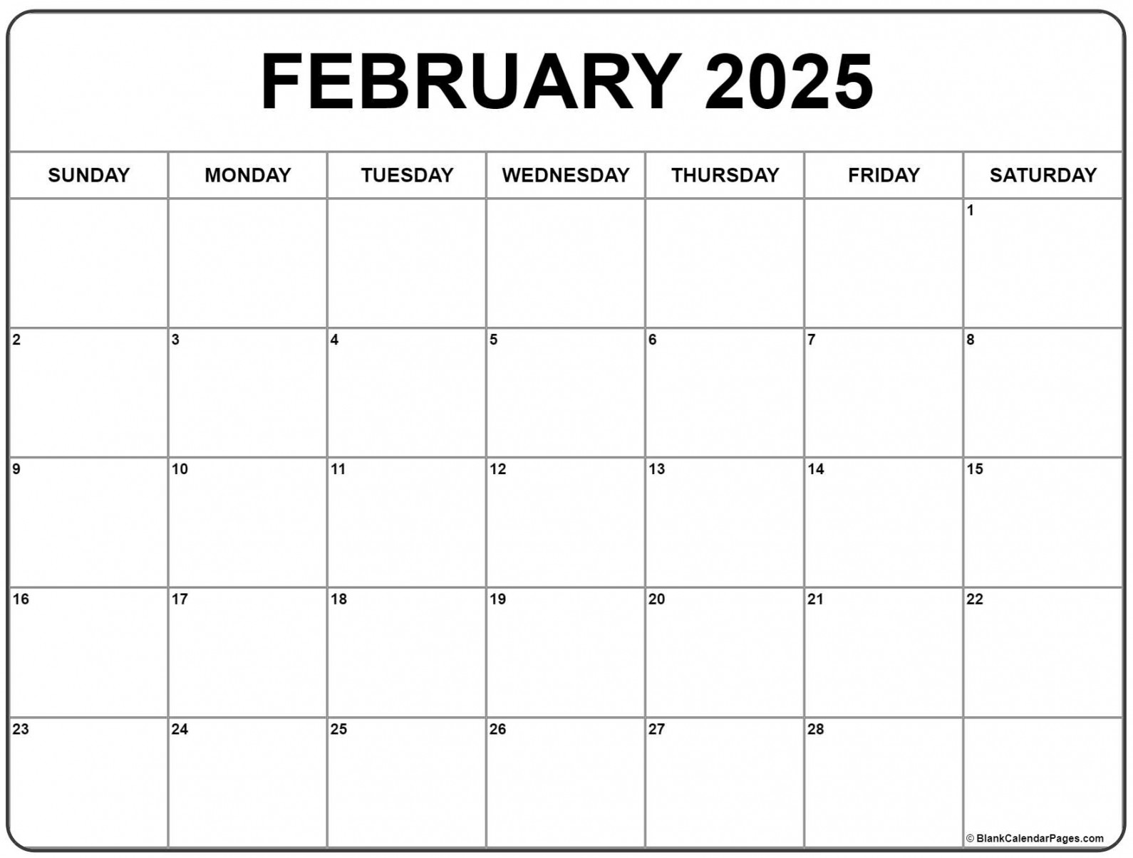 February  calendar  free printable calendar