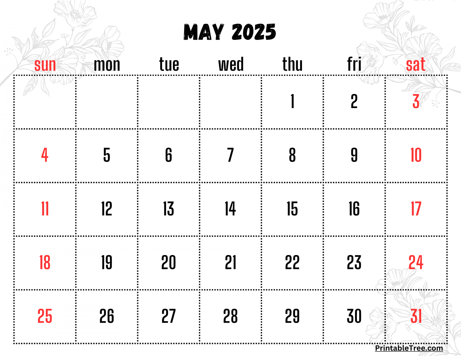 free may calendar printable pdf template with holidays 0