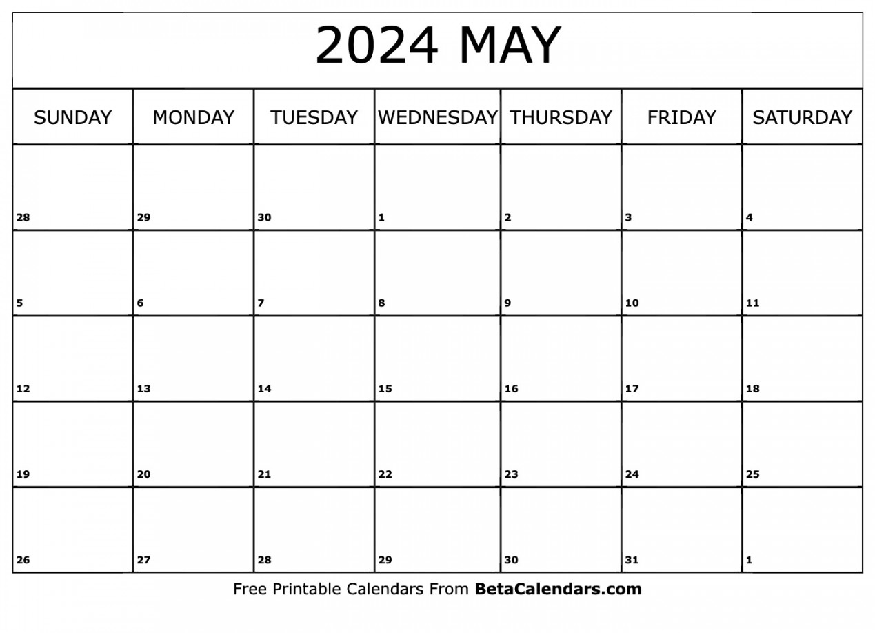 free printable may calendar 2