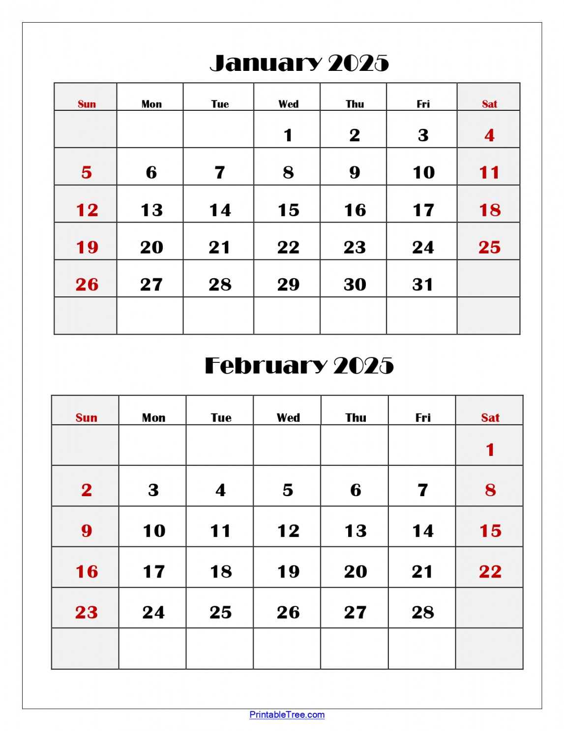 january and february calendar two months calendar 5