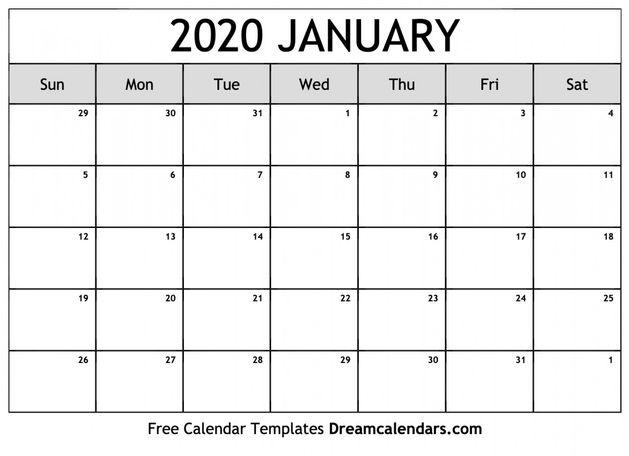 January  Calendar - Free Printable with Holidays and Observances