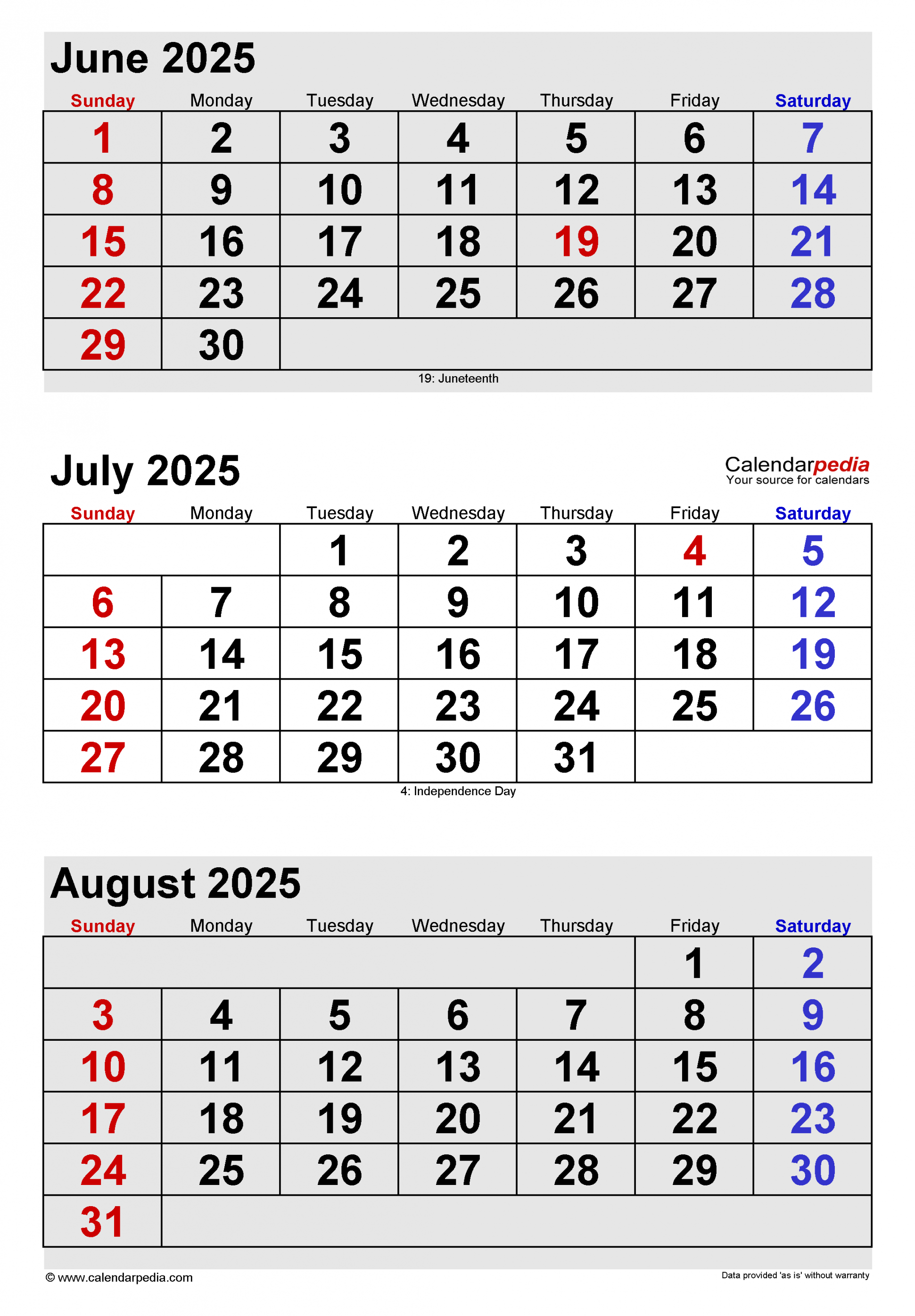 july calendar templates for word excel and pdf