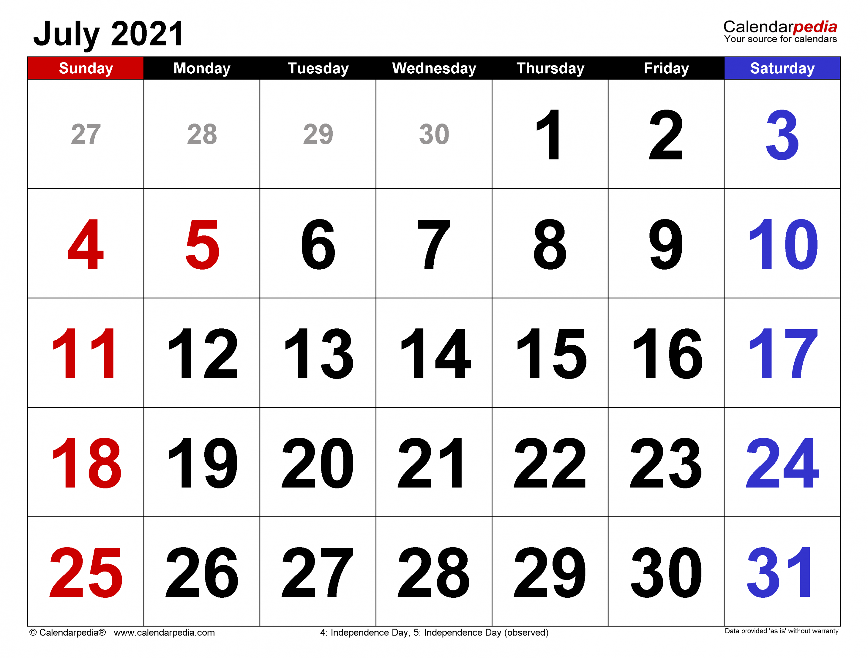 july calendar templates for word excel and pdf 2