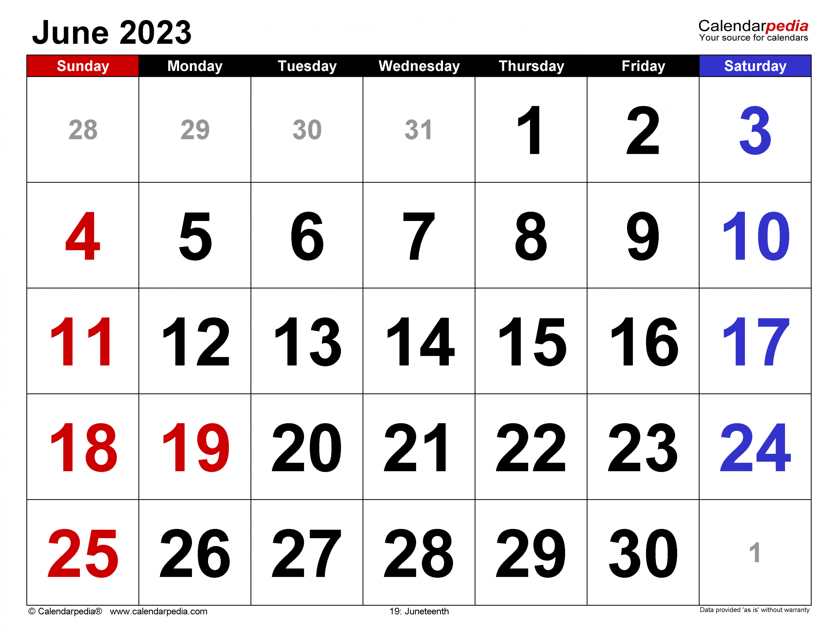 june calendar templates for word excel and pdf 2