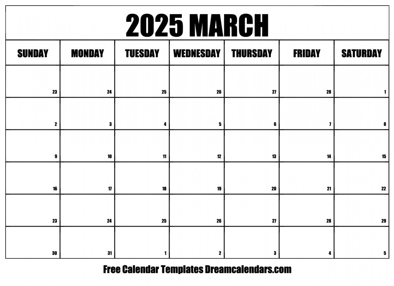 march calendar free printable with holidays and observances 1