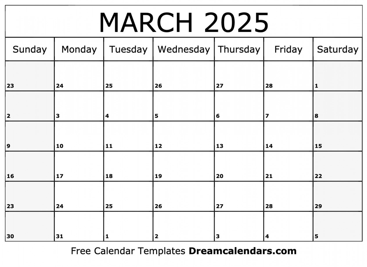 march calendar free printable with holidays and observances 10