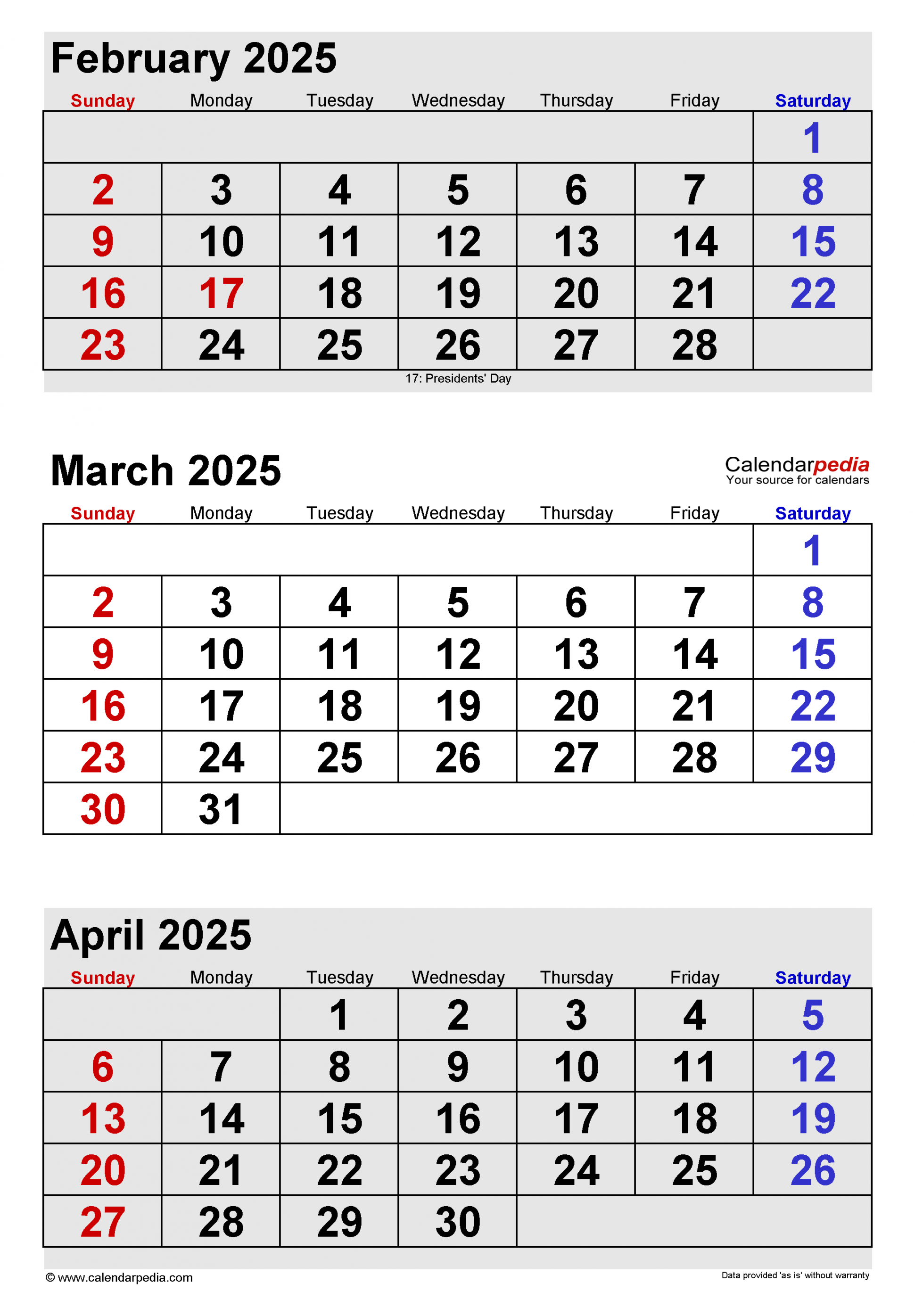 march calendar templates for word excel and pdf 3