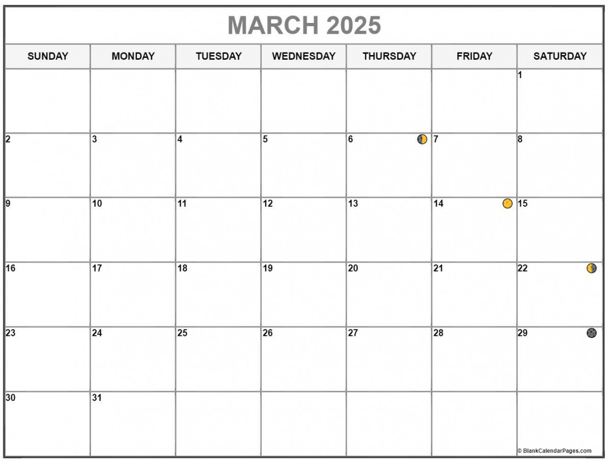 march lunar calendar moon phase calendar