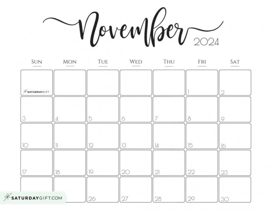 november calendar cute amp free printables saturdaygift