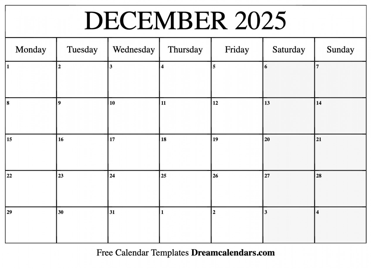 december calendar free printable with holidays and observances 10