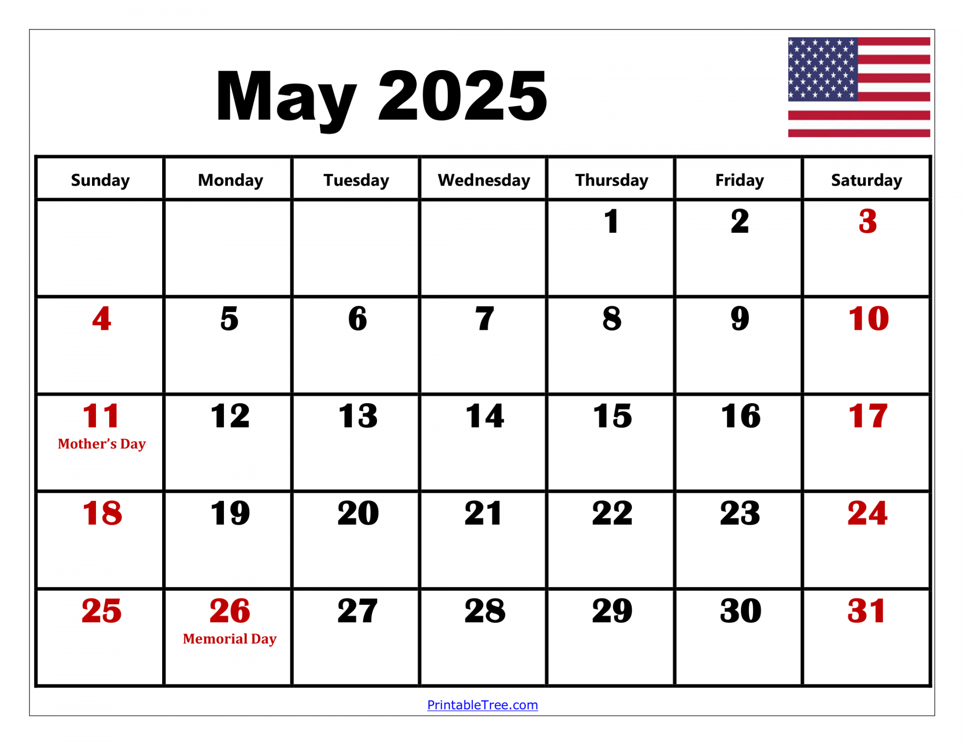 free may calendar printable pdf template with holidays 18