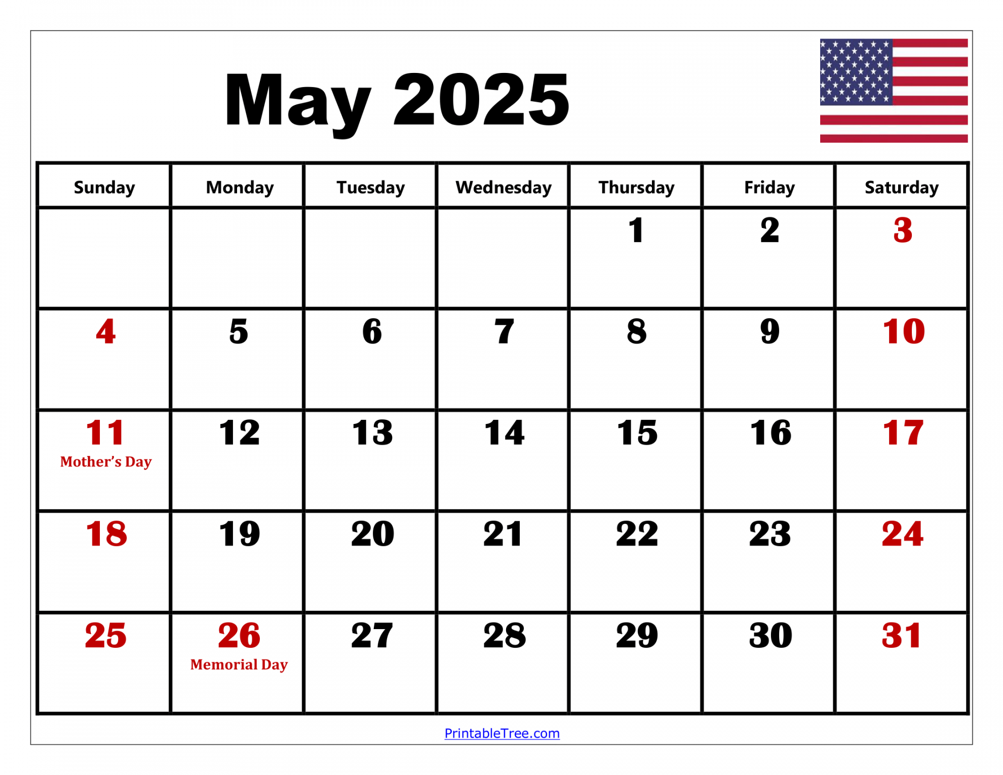 free may calendar printable pdf template with holidays 2
