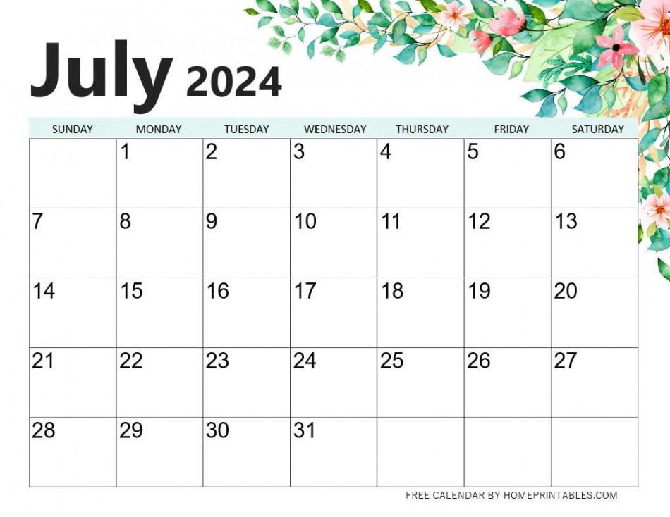 free printable july calendar templates for instant download