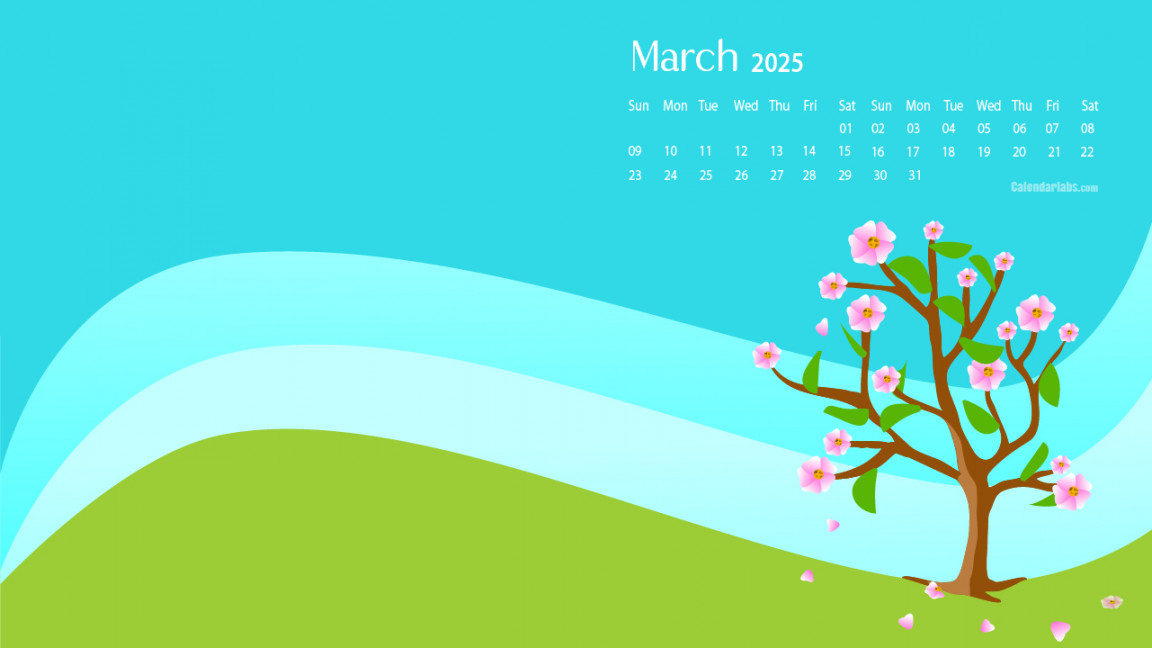 March  Desktop Wallpaper Calendar - CalendarLabs