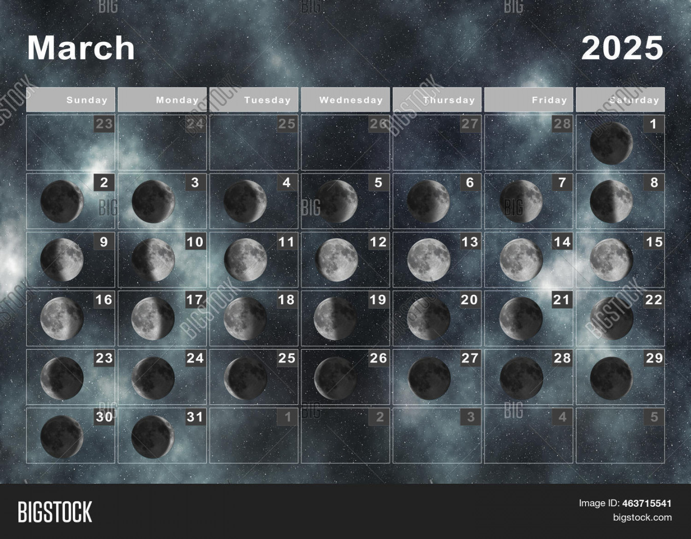 March  Lunar Image & Photo (Free Trial)  Bigstock