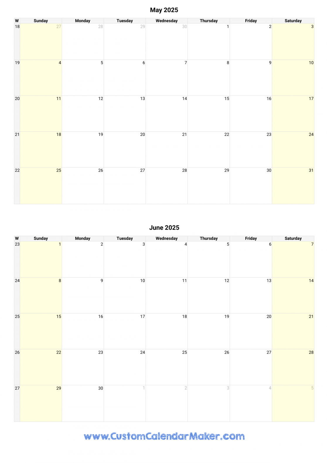 may and june printable calendar template 11