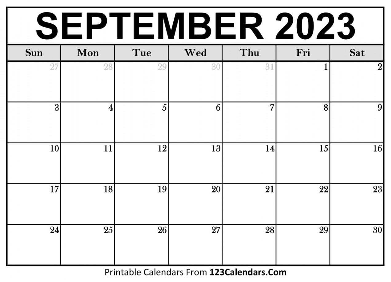 printable september calendar templates calendars com