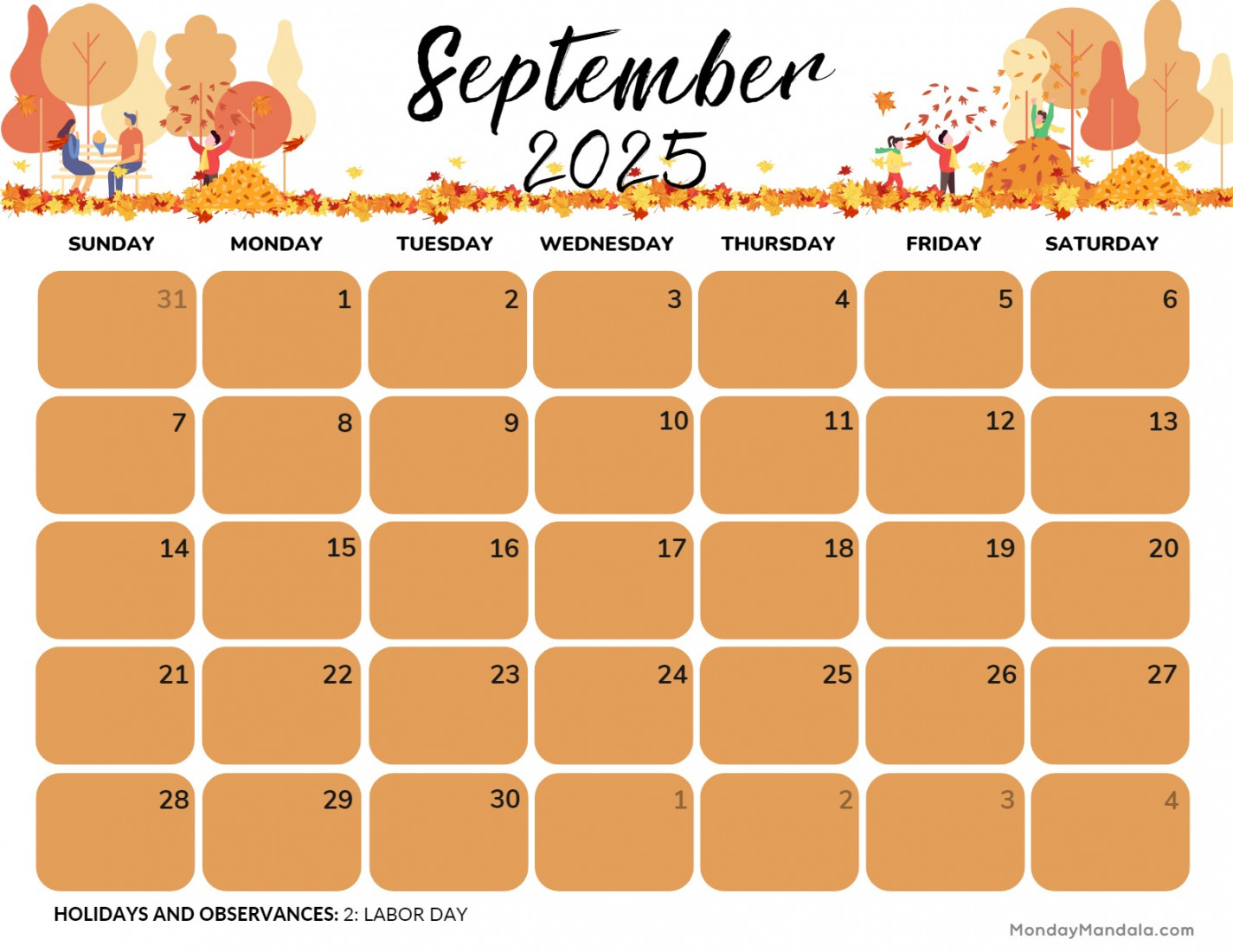 september calendar free pdf printables