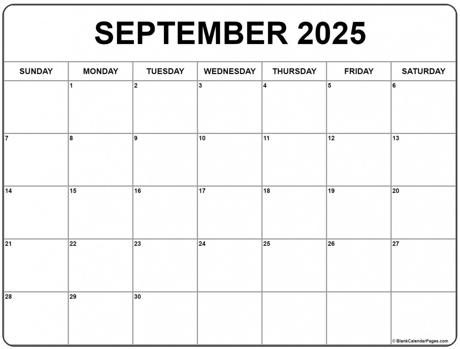 September  calendar  free printable calendar