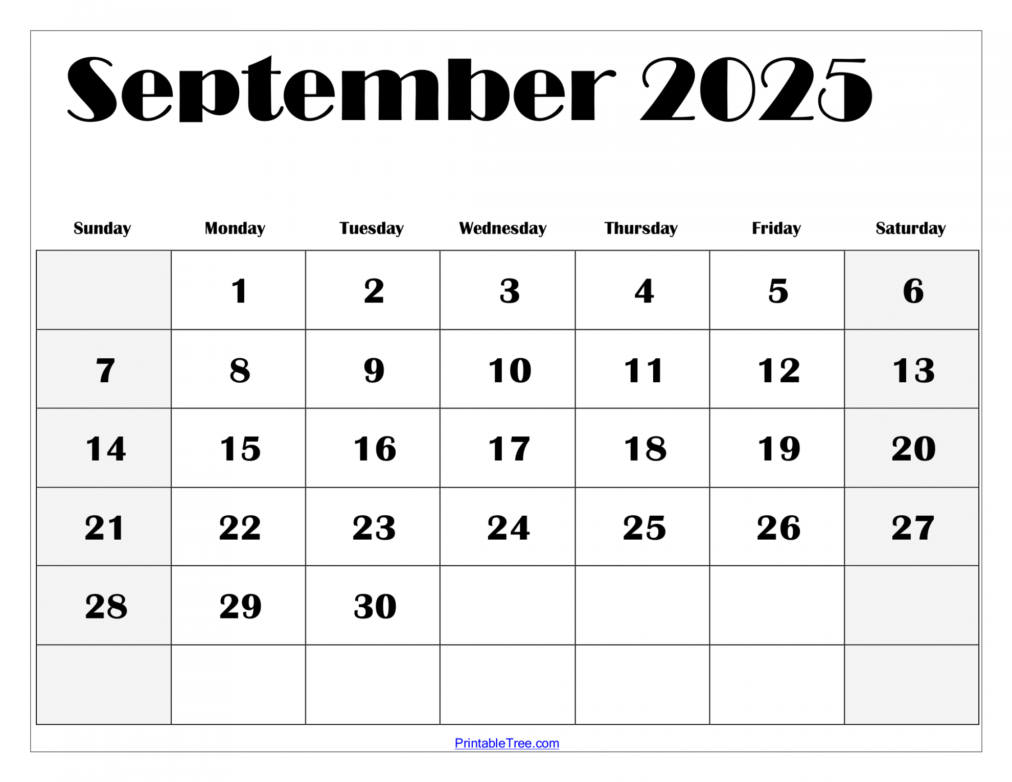 september calendar printable pdf template with holidays 19
