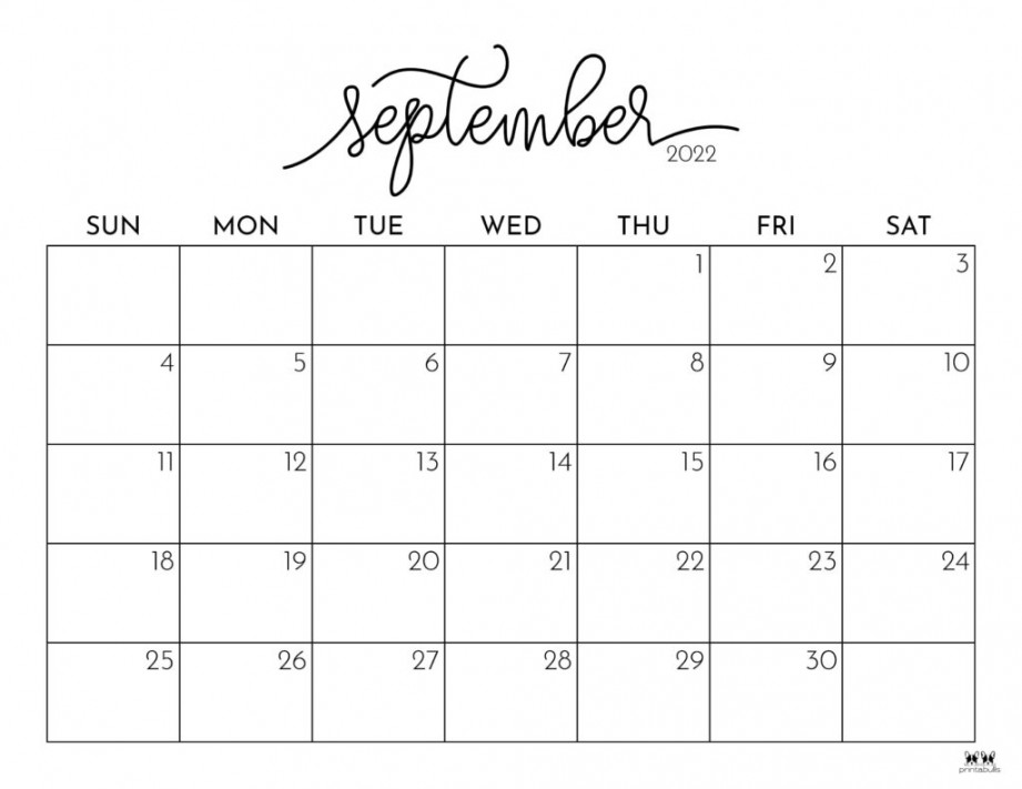 september calendars free printables printabulls 0