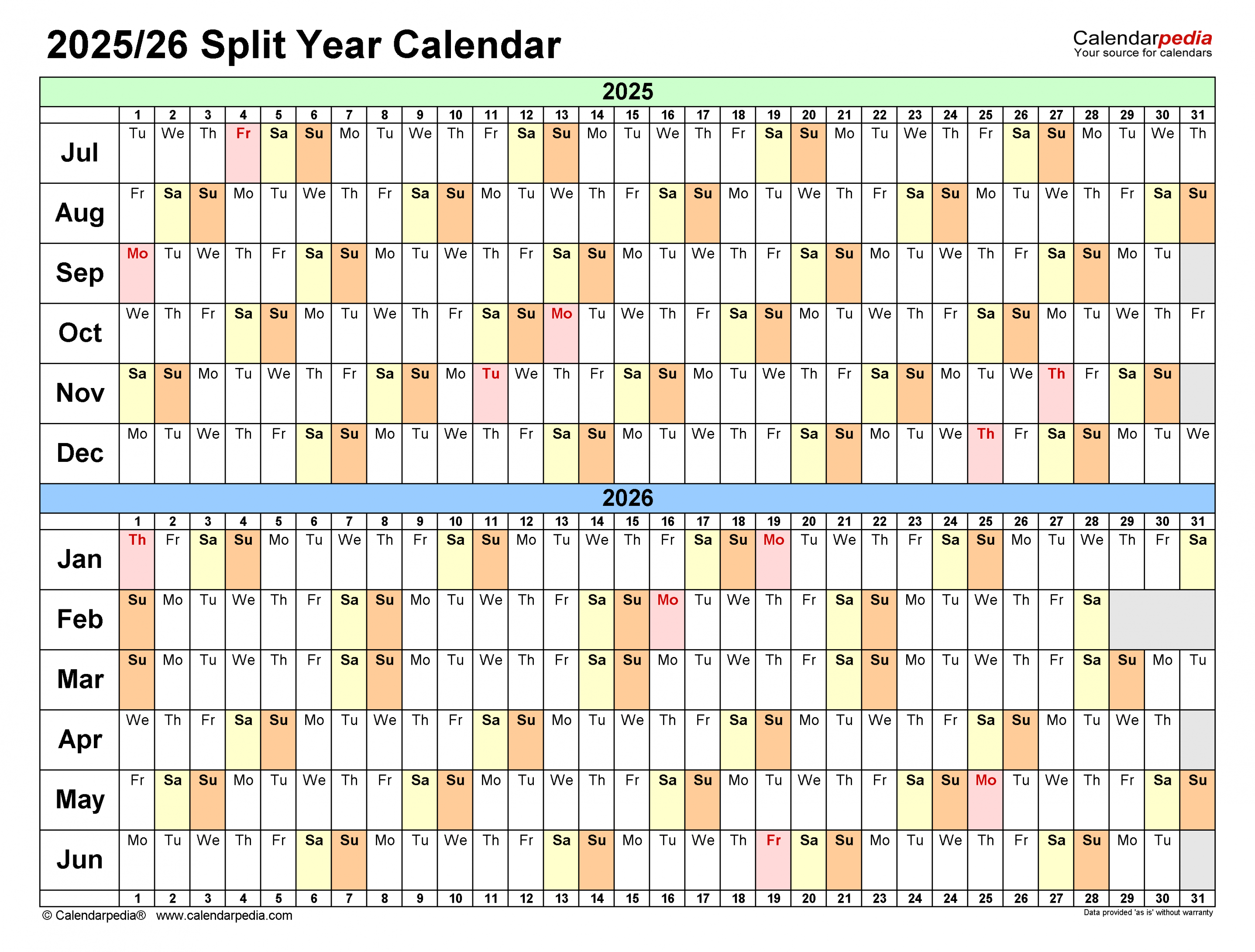 split year calendars july to june pdf templates 1