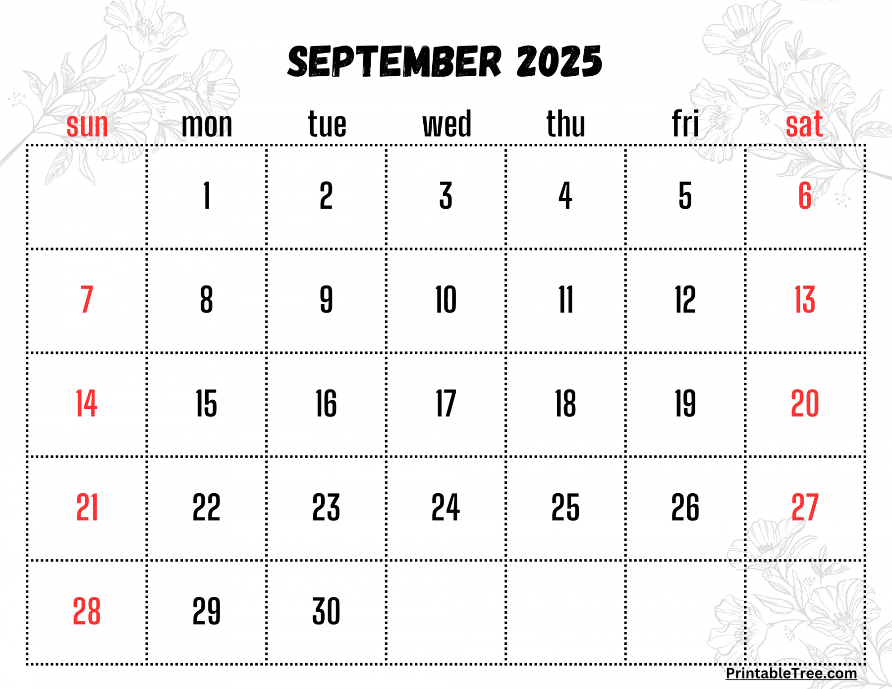 september calendar printable pdf template with holidays 2