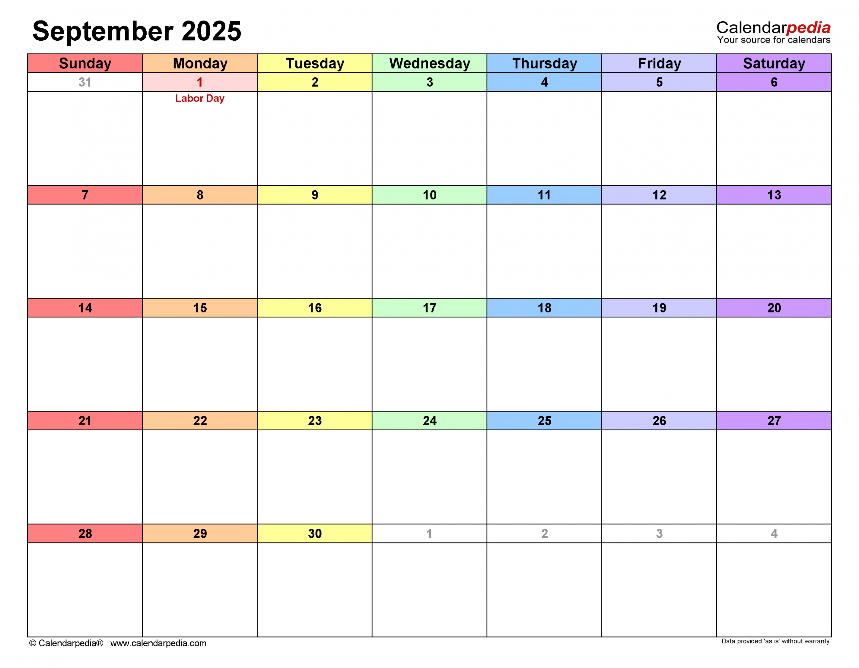 september calendar templates for word excel and pdf 1