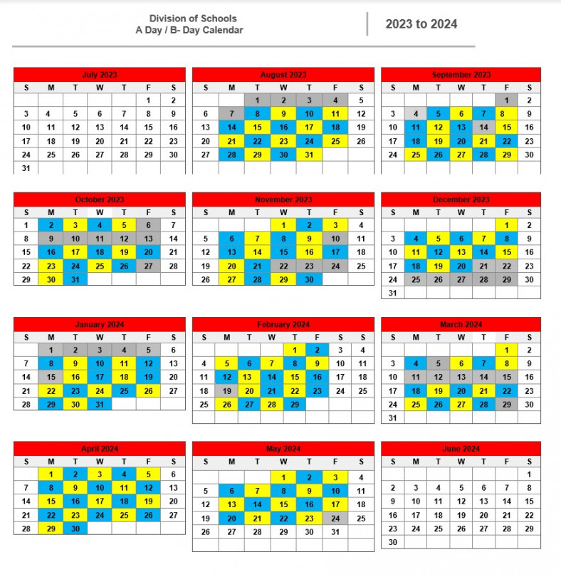 A/B Calendar - John Overton High School