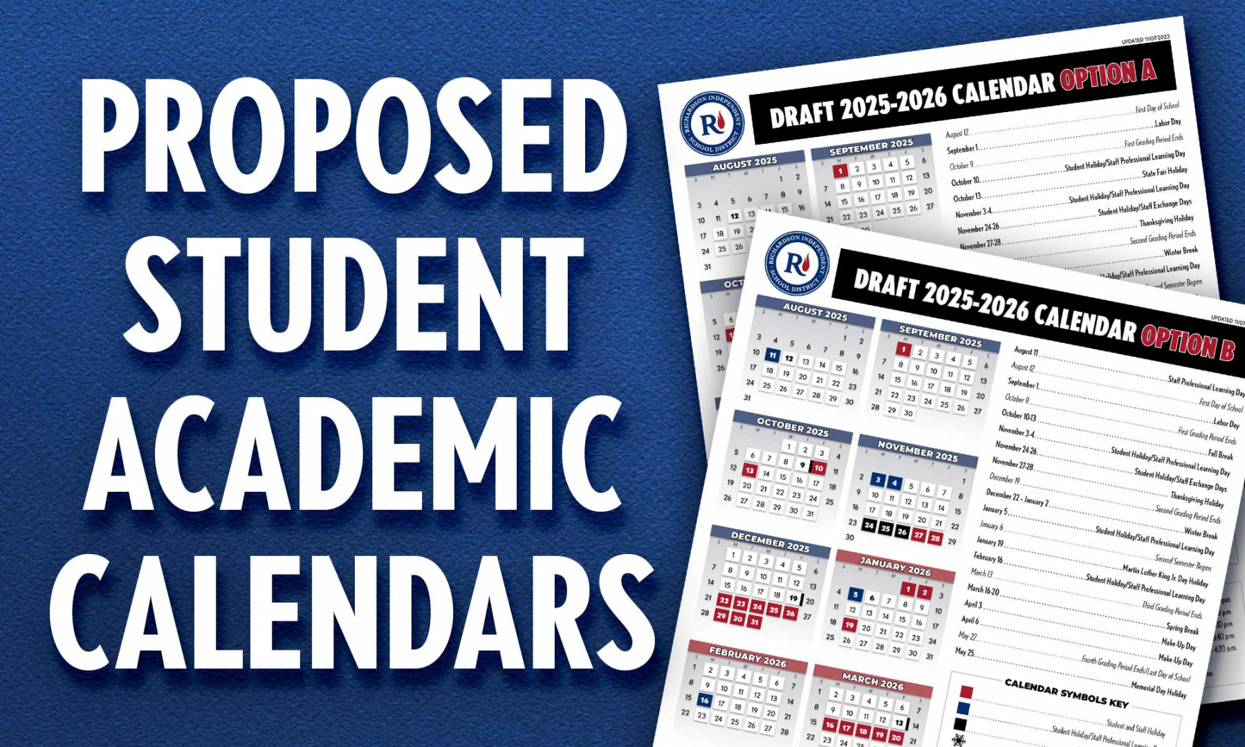 - Calendar Adopted - Richardson ISD - RISD We Are One