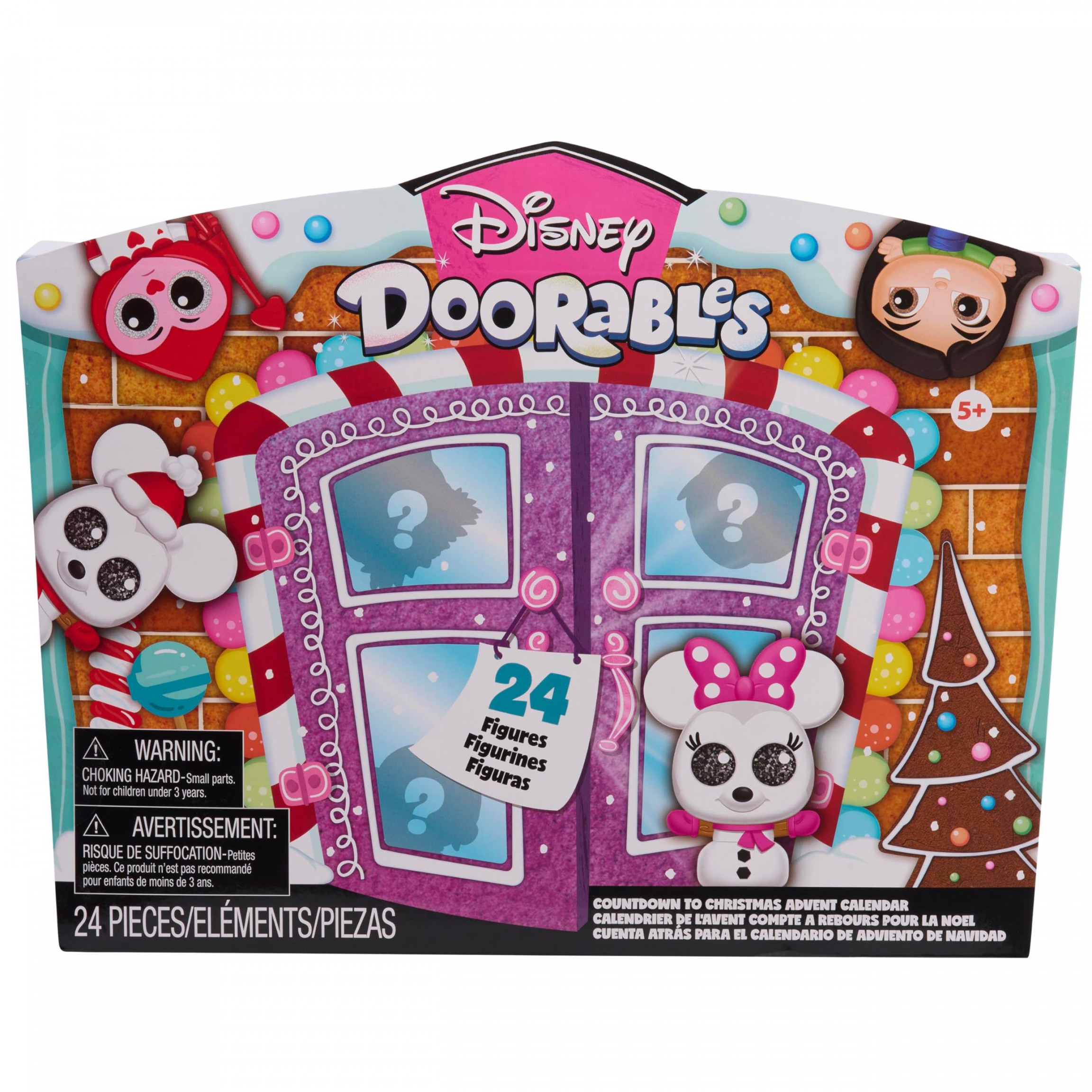 disney doorables countdown to christmas advent calendar blind bag collectible figures kids toys for ages up by just play