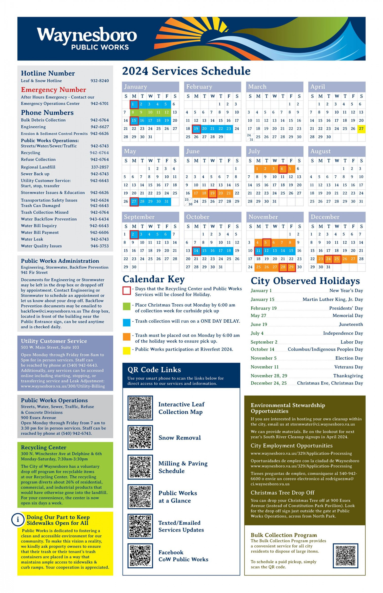 news flash calendar resource page for public works