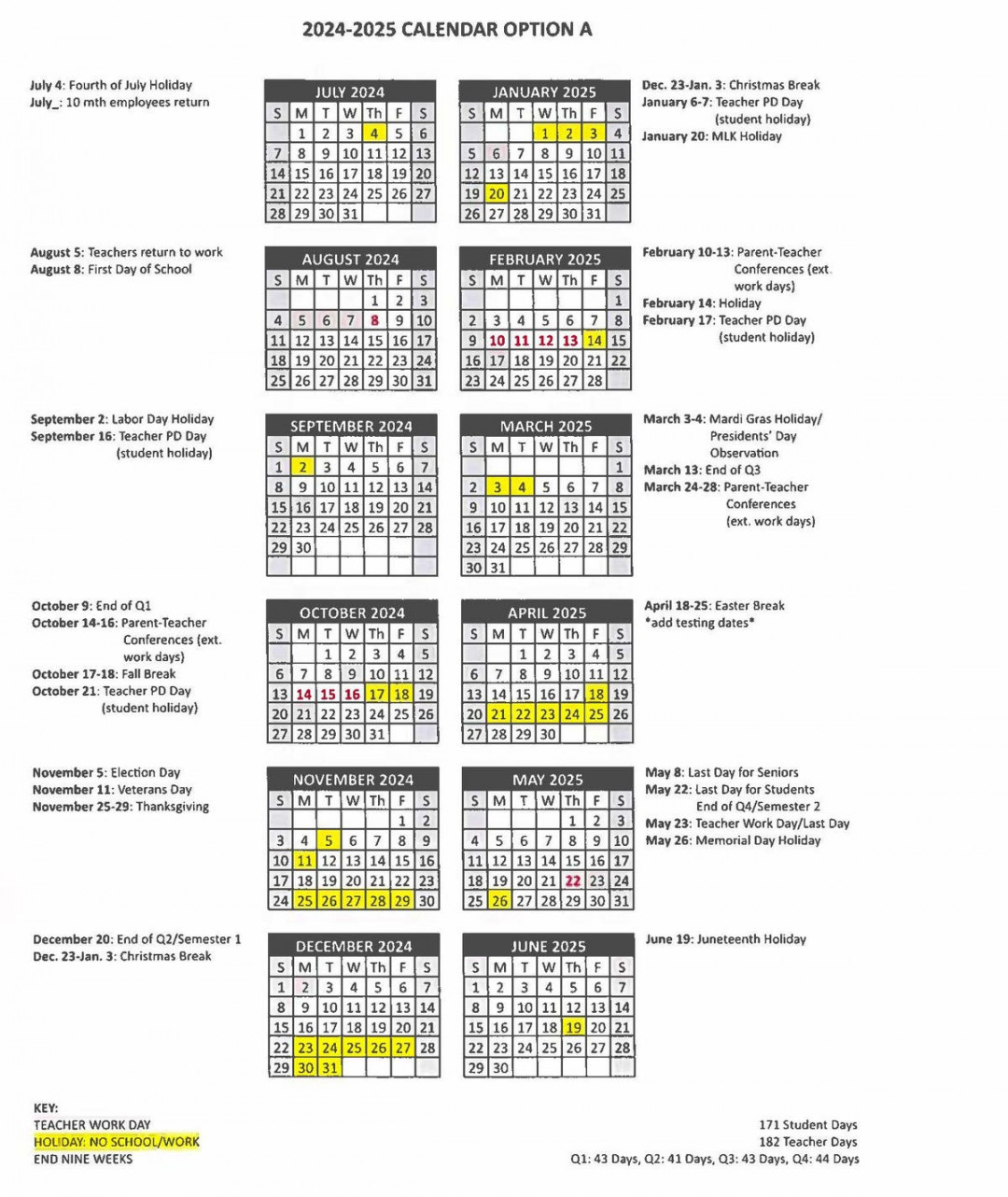 rapides school board approves calendar with aug start date