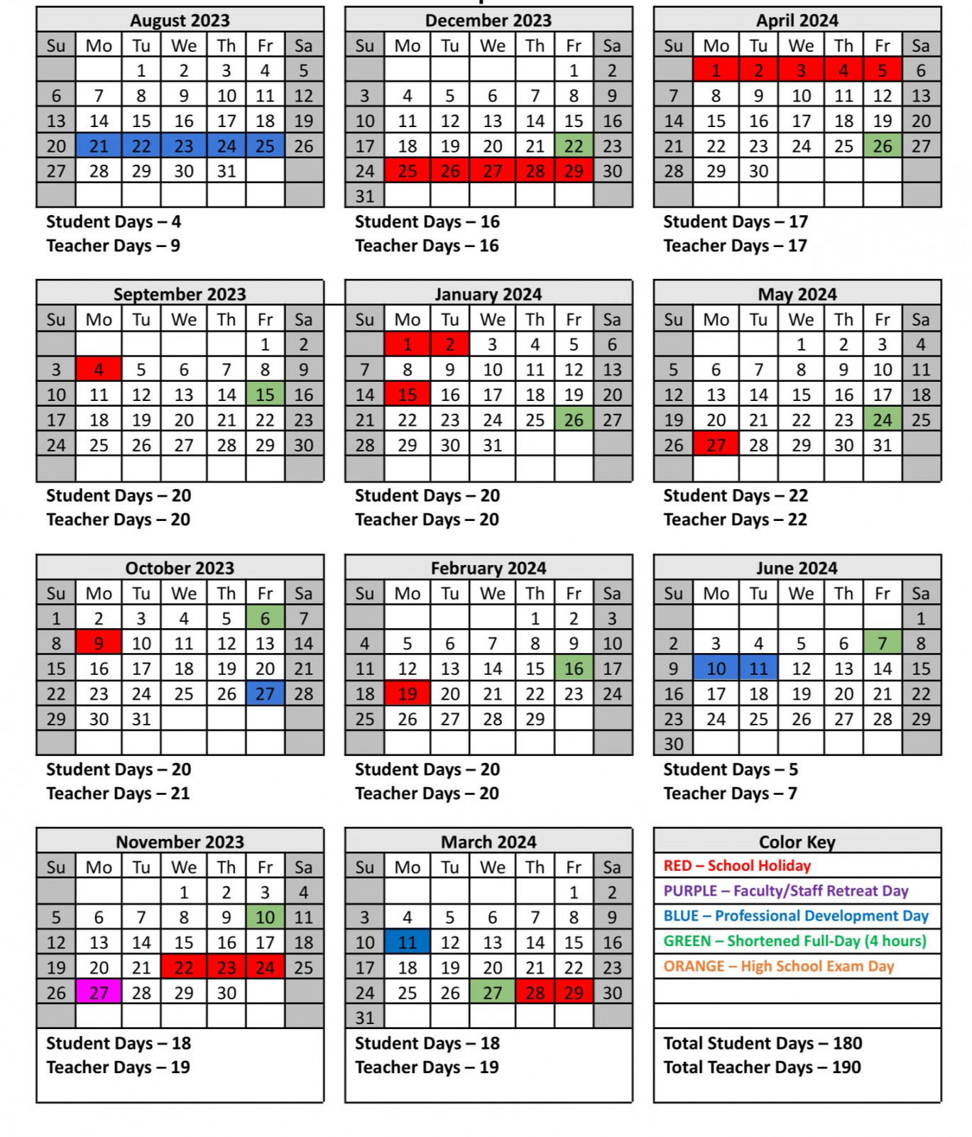 school calendar st peter the apostle