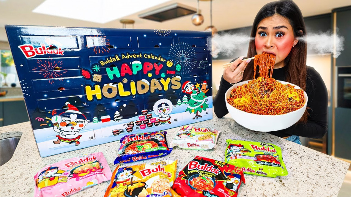 unboxing samyang buldak ramen advent calendar new flavor 0