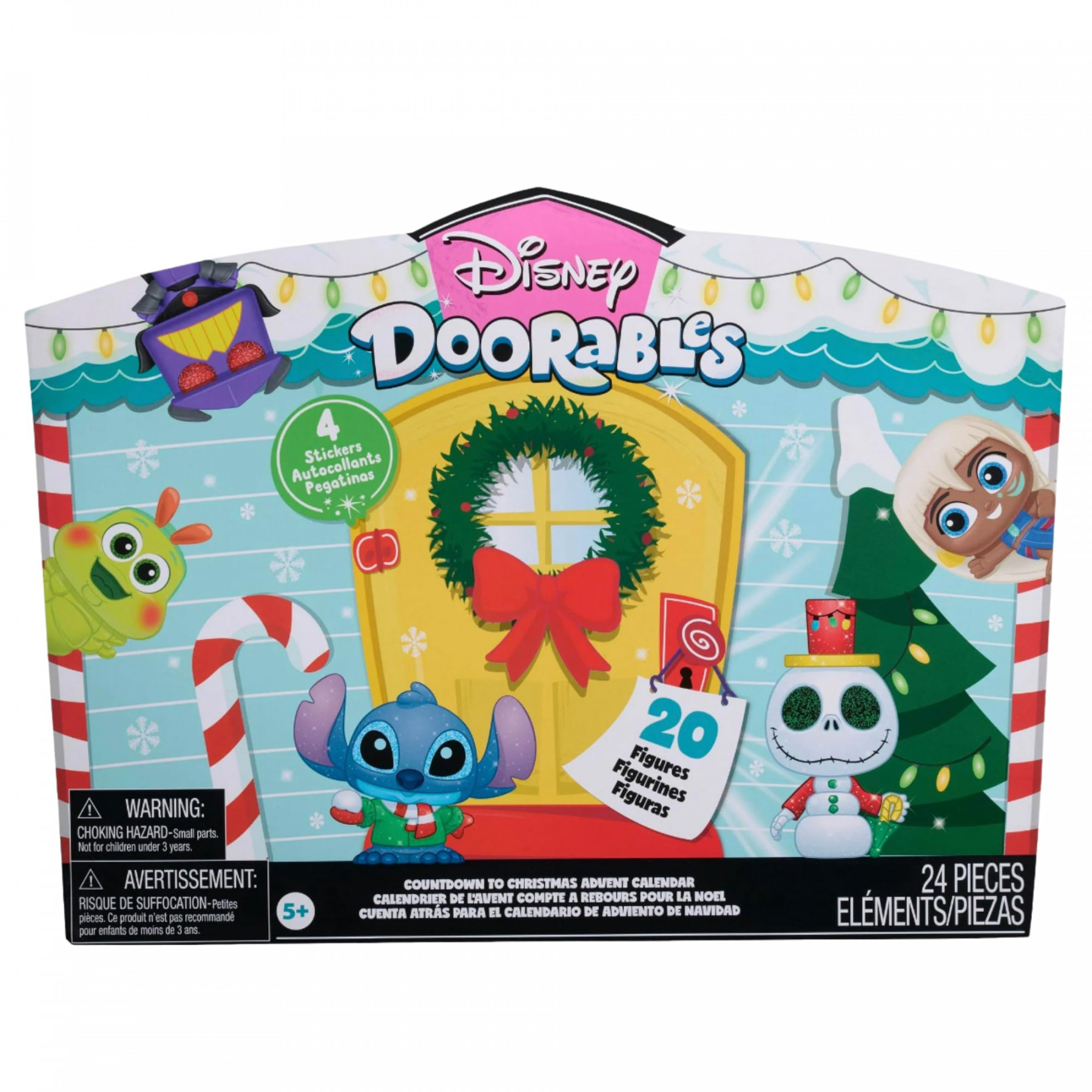 disney doorables advent calendar pieces with stickers disney doorables amazon ca home