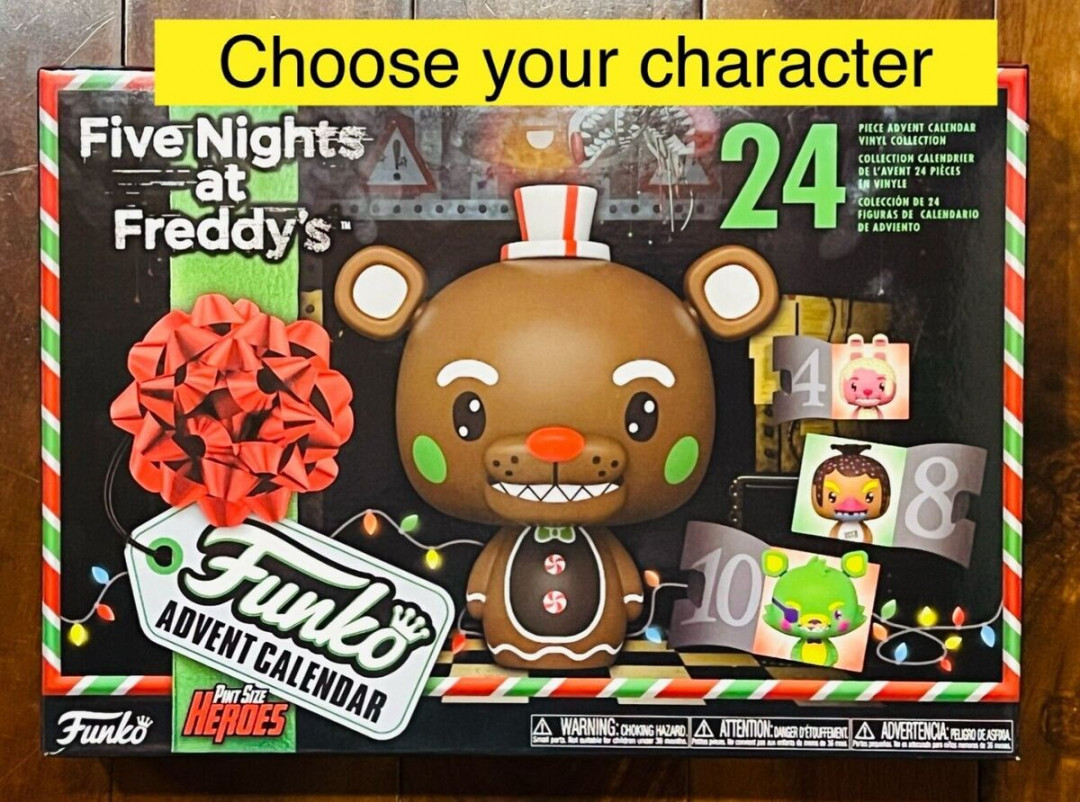 five nights at freddy s funko pocket pop mini advent calendar black edition fnaf