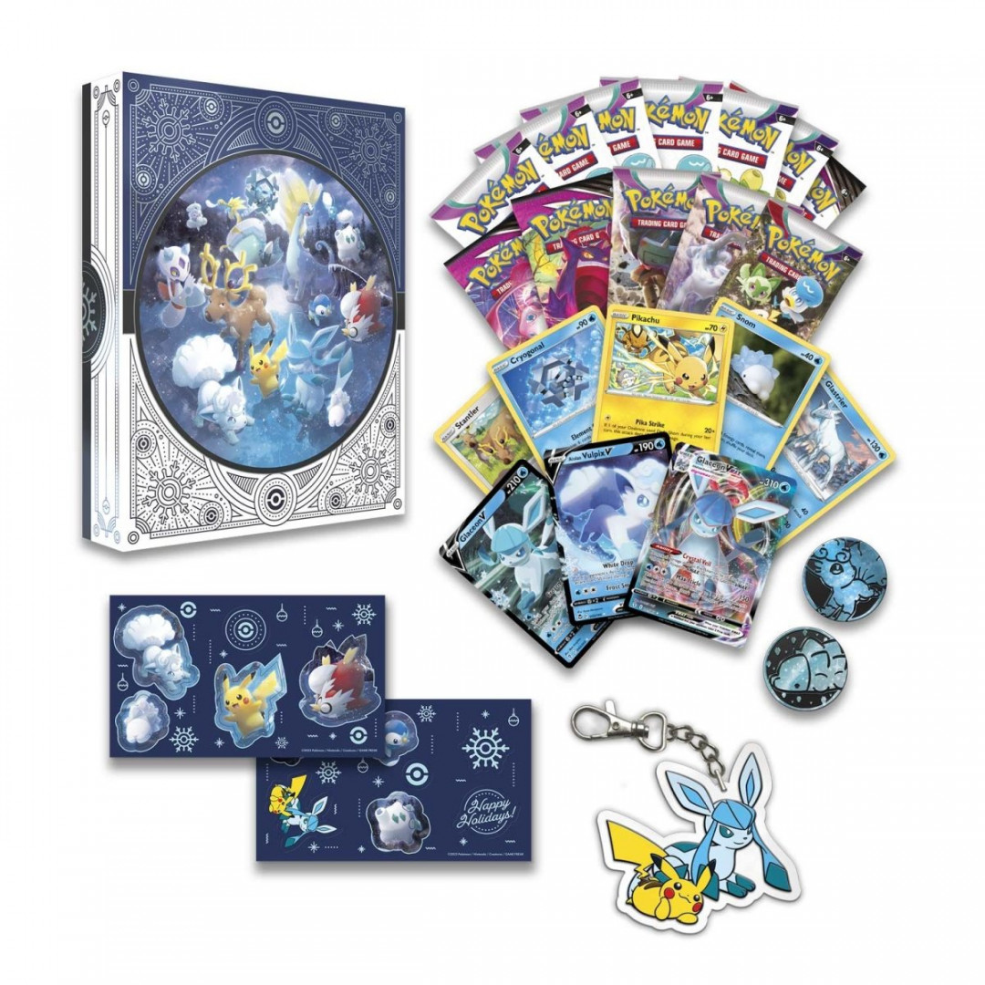 pokemon tcg holiday calendar glaceon alolan