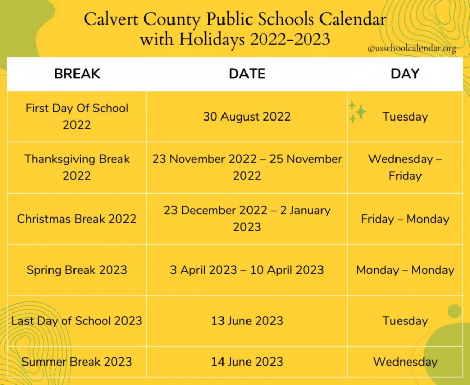 Calvert County Calendar Of Events