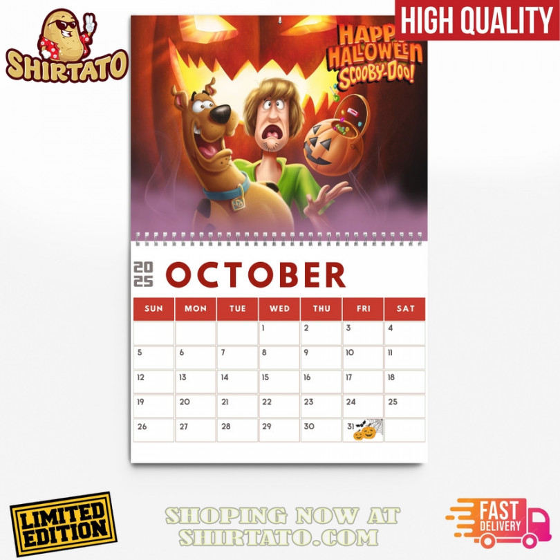 HOT Scooby Doo  Wall Hanging Calendar