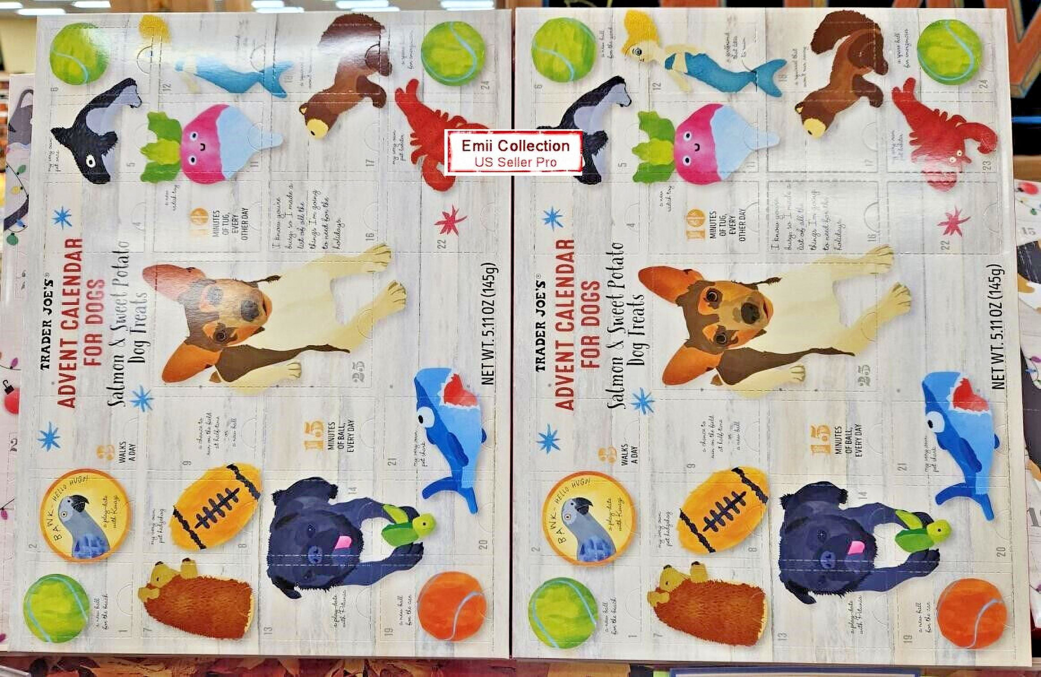 trader joe s advent dogs calendar salmon amp sweet potato oz 14g two