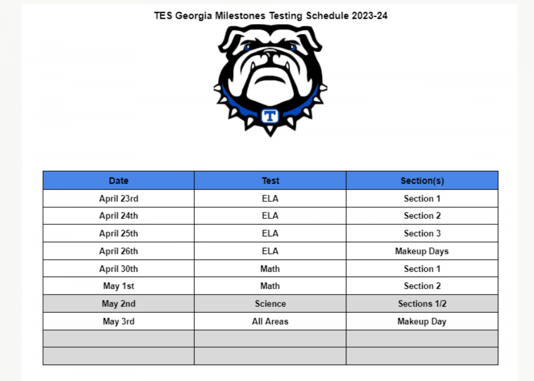 calendar trion city schools